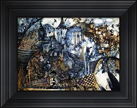 Framed Indigo Fish Print