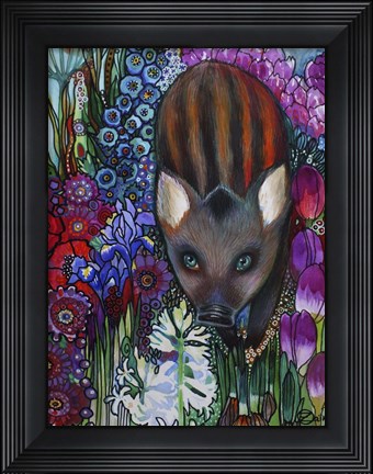 Framed Wild Boar Print
