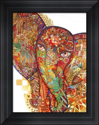 Framed Red India Print