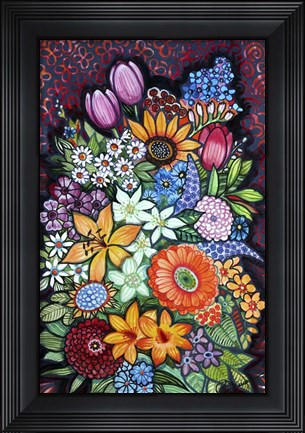 Framed Fleurs Print