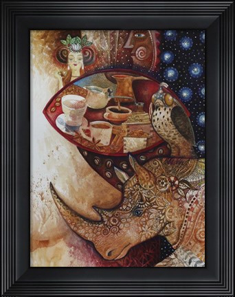 Framed Goddess of Coffee Print