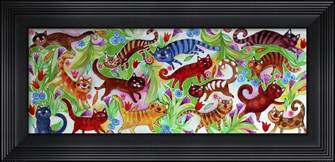 Framed Magic Cats Print