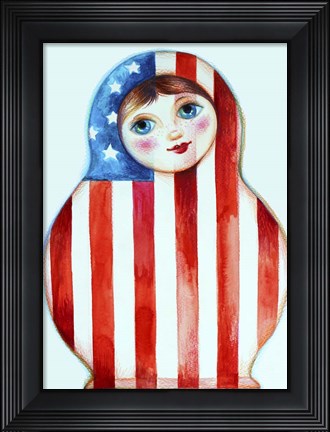 Framed Russian Doll Print