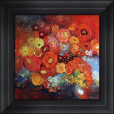 Framed Red Nature Morte Print