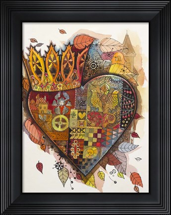 Framed Steampunk Heart Print