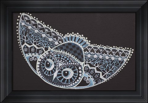Framed Tattoo Owl Print