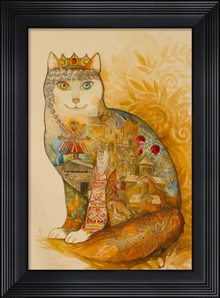 Framed Armenia Cat Print