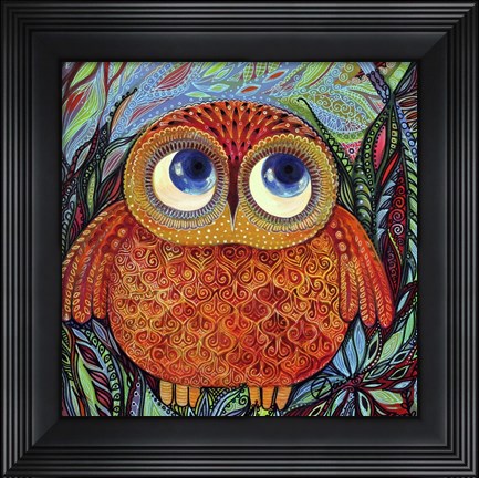 Framed Baby Owl Print