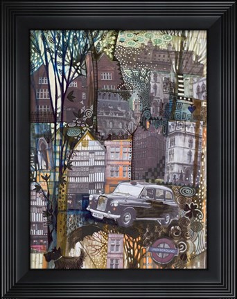 Framed London Taxi Print