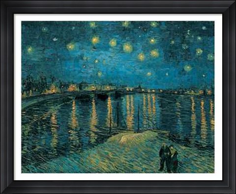 Framed Starlight Over the Rhone, c.1888 Print