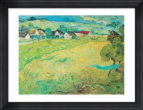 Framed Vue Ensoleille Pres d&#39;Auvers Print