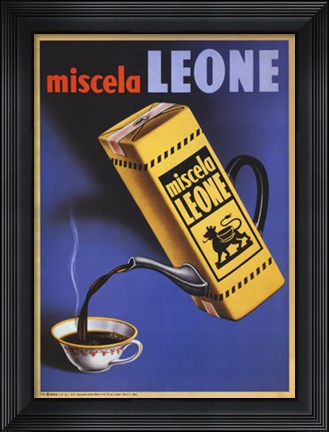 Framed Miscela Leone 1950 Print