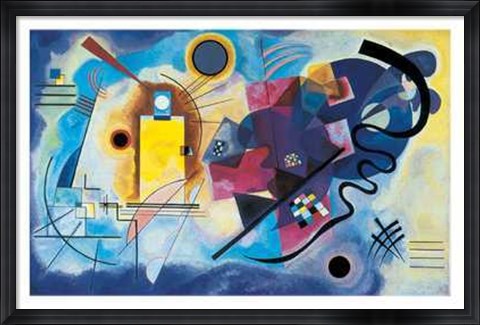 Framed Gelb, Rot, Blau, c.1925 Print