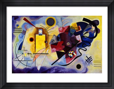 Framed Gelb, Rot, Blau, c.1925 Print