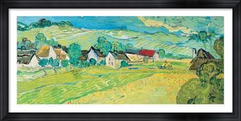 Framed Vue Ensoleille Pres d&#39;Auvers Print