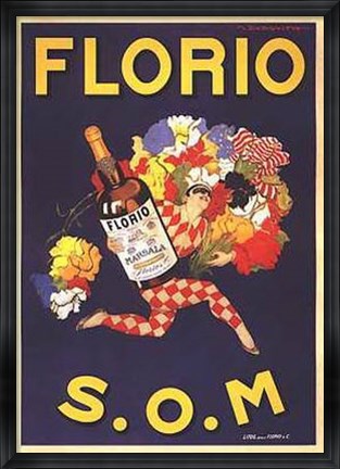 Framed Florio 1915 Print