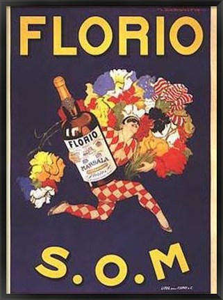 Framed Florio 1915 Print