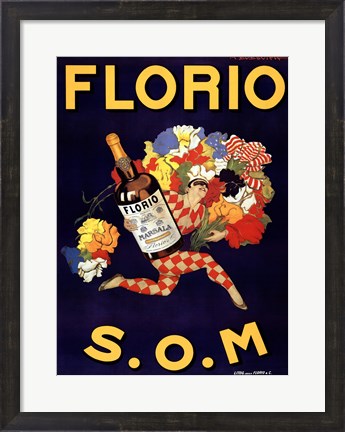 Framed Florio 1915 Print