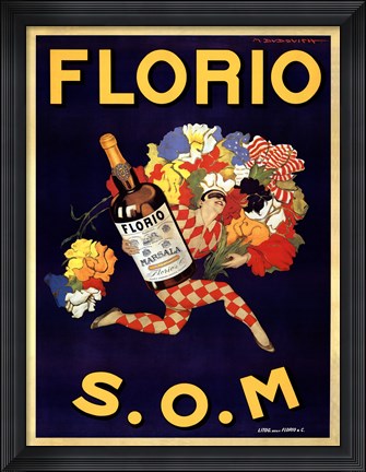 Framed Florio 1915 Print