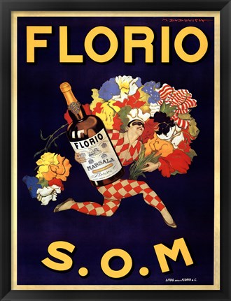 Framed Florio 1915 Print