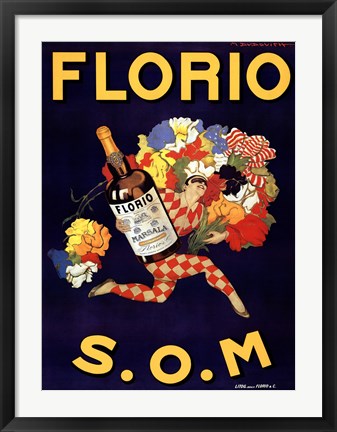 Framed Florio 1915 Print