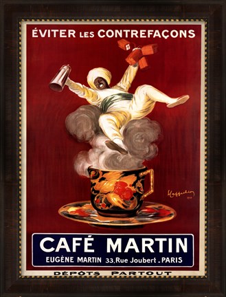 Framed Cafe Martin Print