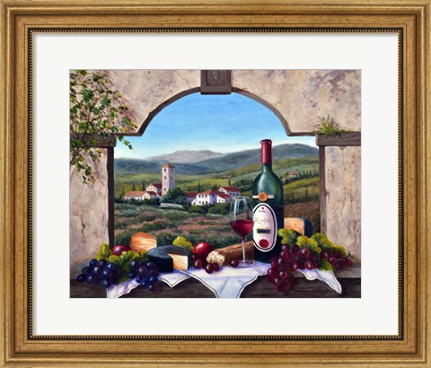 Framed Tuscany Vista Print