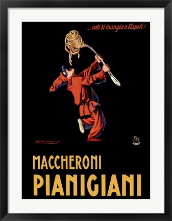 Framed Maccheroni Pianigiani 1922 Print