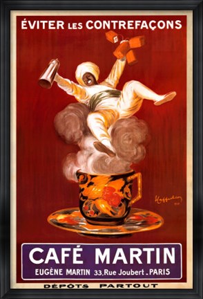 Framed Cafe Martin Print