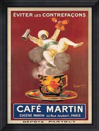 Framed Cafe Martin Print
