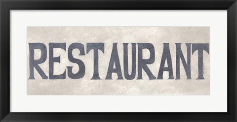 Framed Restaurant Print