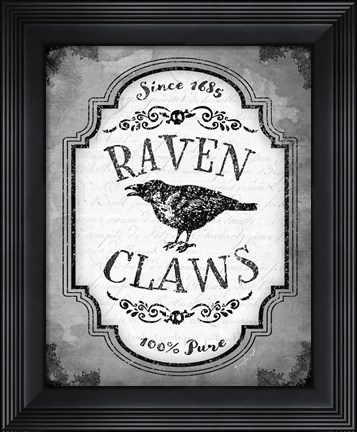 Framed Raven Claws Print