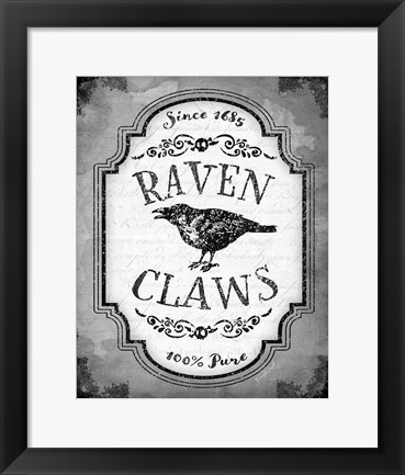 Framed Raven Claws Print