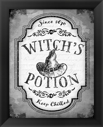 Framed Witch&#39;s Potion Print