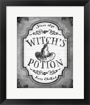 Framed Witch&#39;s Potion Print