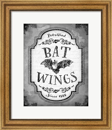 Framed Bat Wings Print