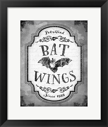 Framed Bat Wings Print