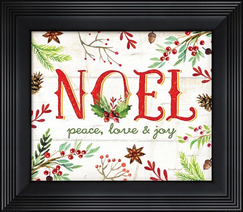 Framed Noel Print