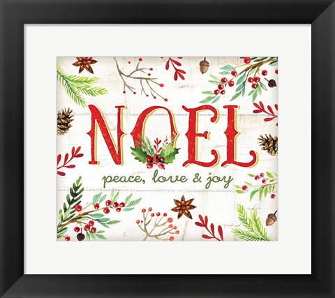 Framed Noel Print