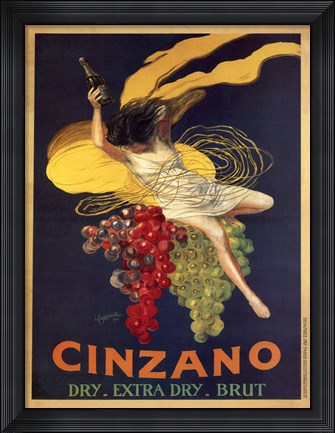 Framed Cinzano Print