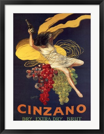 Framed Cinzano Print