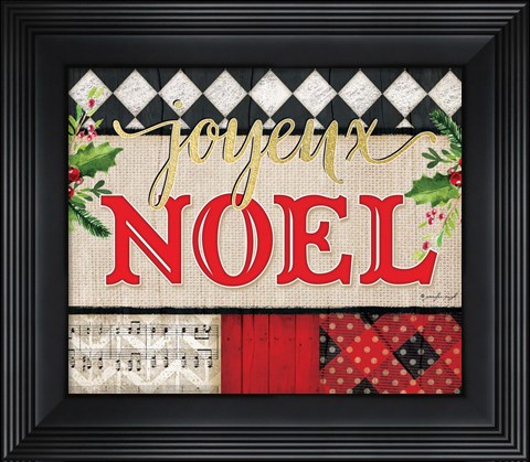 Framed Joyeux Noel Print