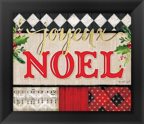 Framed Joyeux Noel Print