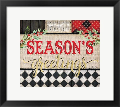 Framed Season&#39;s greetings Print