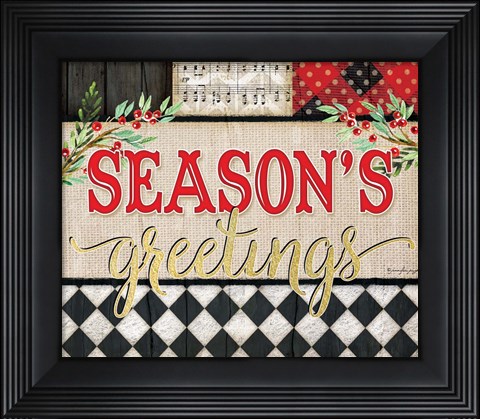 Framed Season&#39;s greetings Print