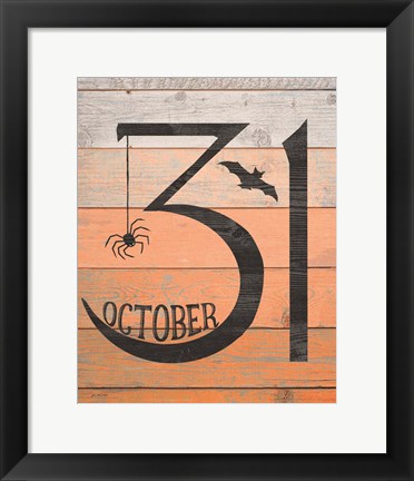 Framed October Thirty First Print