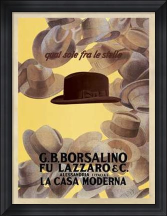 Framed Borsalino 1930 Print