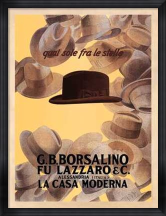 Framed Borsalino 1930 Print