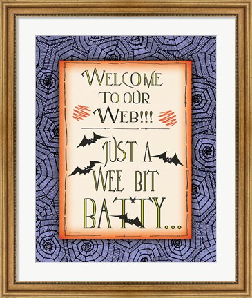 Framed Batty Print