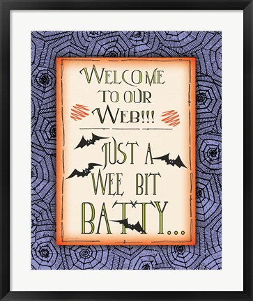 Framed Batty Print